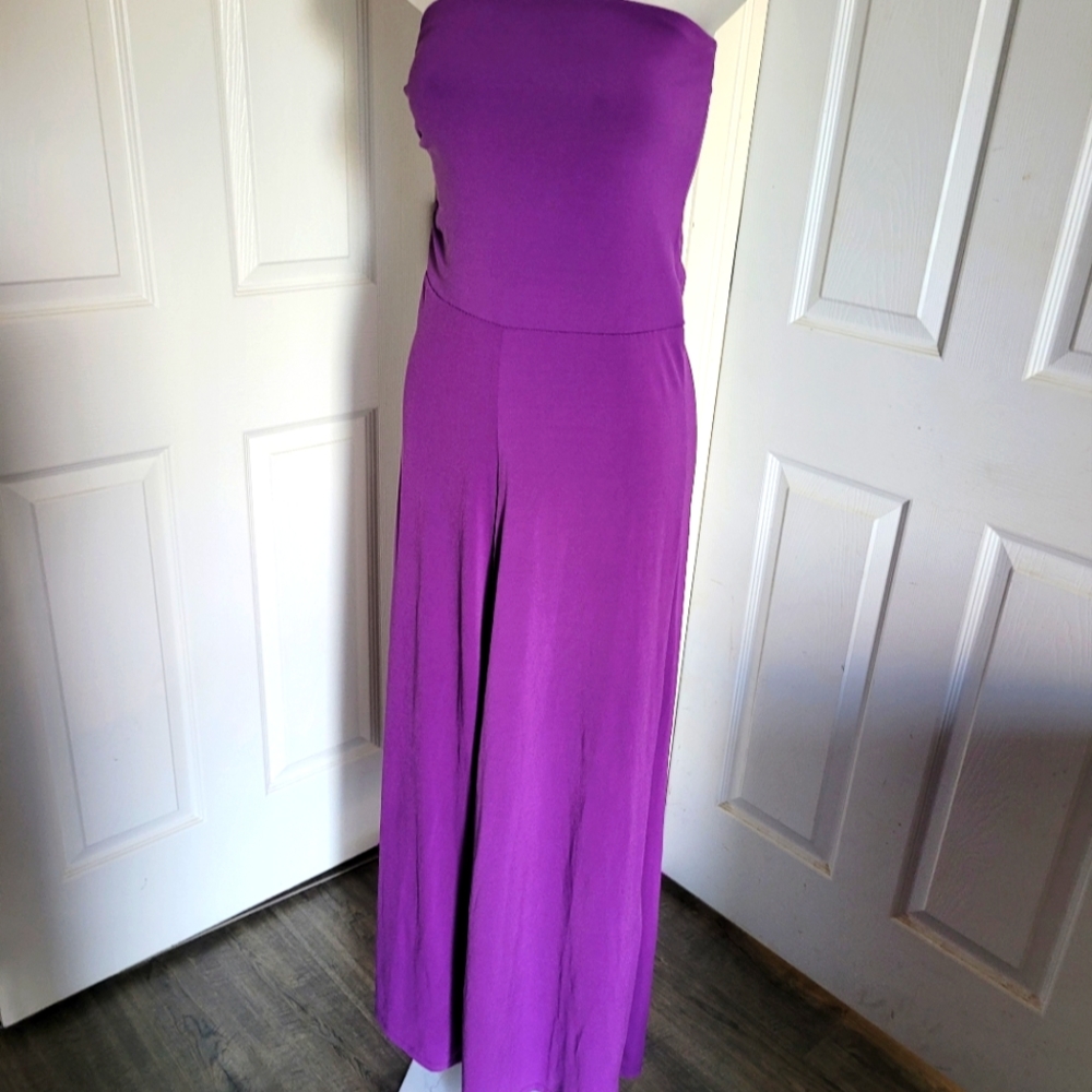 JBolin Purple Tube Top Jumpsuit - Sz S